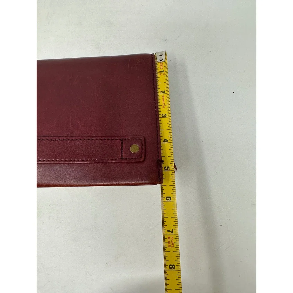 Madewell The Morgan E0328 Leather Crossbody Burgundy